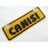 SARI DEKOR PLAKA - CANISI (22x7,5cm) vantuzlu Pleksi (Dekor Levha) SARI PLAKA - 1