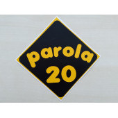 PLAKA 20 STİCKER SİYAH 11x11cm DENİZLİ PLAKA STİCKER, PAROLA 20 PLAKA ETİKETİ, 20 PLAKA ÇIKARTMASI - 1