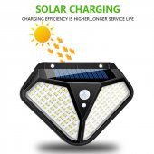 Hareket Sensörlü Güneş Enerjili Led Aydınlatma Dış Mekan Bahçe 102 Led Li - 1