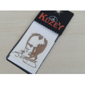 K. ATATÜRK STİCKER GOLD 6x4.5cm METALİK ATATÜRK SİLÜETİ STİCKER, ATATÜRK ETİKETİ, ATATÜRK ÇIKARTMASI - 2