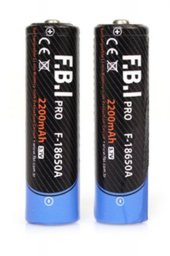 F.B.I F 18650A 3.7V 2200mAh Şarj Edilebilir Li-ion Pil El Feneri Pili 2 Adet - 1
