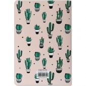 Ela's Paper Kaktüs Çizgisiz Defter Pembe - 3
