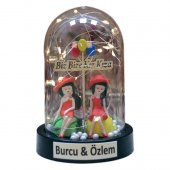 Biz Bize Kız Kıza Işıklı Fanus - 2