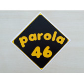 PLAKA 46 STİCKER SİYAH 11x11cm KAHRAMANMARAŞ PLAKA STİCKER, PAROLA 46 PLAKA ETİKETİ, 46 PLAKA ÇIKARTMASI - 1