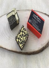 Gümüş Aparatlı Karanlıkta Parlayan Bay Bayan  Toz Kehribar Bileklik - 4