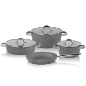 Schafer Millard Yanmaz Yapışmaz Tencere Seti 7 Parça-Gri - 2