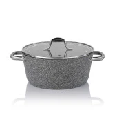 Schafer Millard Yanmaz Yapışmaz Tencere Seti 7 Parça-Gri - 5