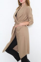 Kemerli Kimono Vizon - 9853.180. - 7