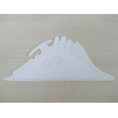 BAGAJDAN BAKAN ADAM Beyaz 18,5x8cm BAGAJDAN BAKAN ETİKETİ - BAGAJDAN BAKAN ÇIKARTMASI - 2