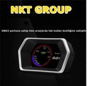NKT GROUP  P17 Hud Head Up Display Obd ve Gps Destekli  Fonksiyon Araç Data Yansıtıcı Gösterge Ekran - 3