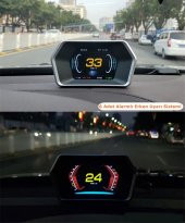 NKT GROUP  P17 Hud Head Up Display Obd ve Gps Destekli  Fonksiyon Araç Data Yansıtıcı Gösterge Ekran - 5