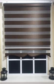 Zebra Stor Perde Koyu Kahve Etek Dilimli ST 034  Kahverengi 200 x 260 - 4