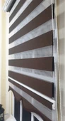 Zebra Stor Perde Koyu Kahve Etek Dilimli ST 034  Kahverengi 200 x 260 - 5