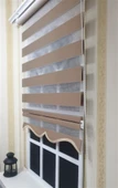 Zebra Stor Perde Sütlü Kahverengi ST 035  Kahverengi 180 x 200 - 1