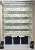Zebra Stor Perde Yeşil Beyaz Etek Dilimli ST 032  Yeşil 30 x 200 - 2