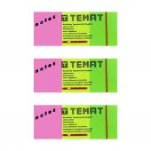 Temat 3x50x40 mm Not Kağıdı Karışık Renk 3LÜ - 1