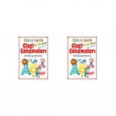 Çıkartmalı Çizgi Çalışmaları (Yazsil Kalemi Hediyeli) 2li - 1