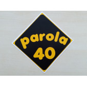 PLAKA 40 STİCKER SİYAH 11x11cm KIRŞEHİR PLAKA STİCKER, PAROLA 40 PLAKA ETİKETİ, 40 PLAKA ÇIKARTMASI - 1