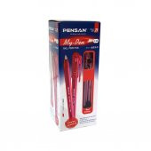 Pensan Tükenmez Kalem My-Pen 1.0 Kırmızı 2210 25Li - 1