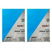 Oyal Buklet Zarf Mavi 80 Gr. Silikonlu 11.4 X 16.2 - 2Lİ - 1