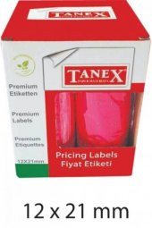 Tanex Fiyat Etiketi 12-21 Çizgili Fosforlu Pembe 12Lı - 2