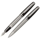 Scrikss 477 Dolma + Tükenmez Kalem Seti Siyah Krom Lüks Kutulu thumbnail 1