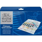 Winsor & Newton Cotman Tablet Sulu Boya Seti 24 Renk - 1