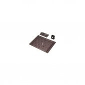 Gülpaş 238 Sümen Takımı 10 Parça Örgü Desenli Lüks Çerçeveli - Kahve - 2