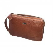 Aka 117-63 Parlak Taba Deri El Çantası - 1