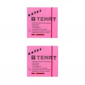 Temat 75 X 75 Mm Fosforlu Pembe Postit - Yapışkanlı Kağıt 2Lİ - 1