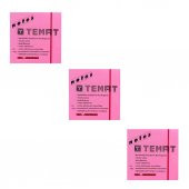 Temat 75 X 75 Mm Fosforlu Pembe Postit - Yapışkanlı Kağıt 3LÜ - 1