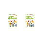 Çıkartmalı Çizgi Çalışmaları (Yazsil Kalemi Hediyeli) 2li - 1