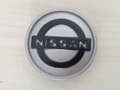 NİSSAN YUVARLAK ARMA 6cm KABARTMA SİYAH ÜNİVERSAL- NİSSAN logosu, NİSSAN arması - 1