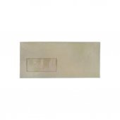 Asil 10.5 x 24 Diplomat Zarf Pencereli Kraft 90 Gr Silikonlu 25li - 1