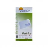 Asil 12 x 22 Pencereli Buklet Zarf 110 Gr Silikonlu 25Lİ - 1