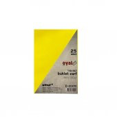 Oyal Buklet Zarf Sarı 80 Gr. Silikonlu 11.4 X 16.2 - 1