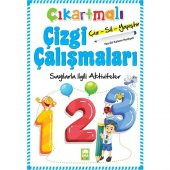 Çıkartmalı Çizgi Çalışmaları Çizsilyapıştır Sayılarla İlgili Aktiviteler (Yazsil Kalemi Hediyeli) - 1