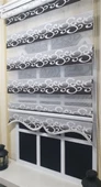 Zebra Stor Perde Kahverengi Beyaz Gümüş Simli Renk Geçişli Etek Dilimli ST 039  Kahverengi 190 x 260 - 1