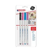 Edding 4600 Kumaş Boyama Kalemi 4lü Set Eğlenceli Renkler - 1