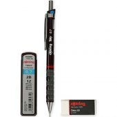 Rotring Tikky Okul Seti 0.7 mm Bordo Versatil Kalem + Silgi + Uç - 3