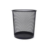 Mas 854 Çöp Kovası Metal Tam Delikli 10 Litre Siyah - 1