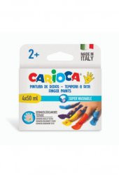 Carioca Bebek Parmak Boyası 4 Renk 4x50 Ml Süper Yıkanabilir 2+ Yaş - 1