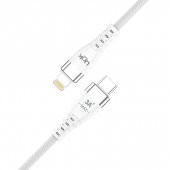 Linktech G821 Supper Silicon Tech 20W PD USB-C Seyahat Şarj Aleti Lightning Kablo Set Beyaz - 6