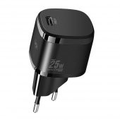 Linktech G826 Supper Silicon Tech 25W PD USB-C Şarj Aleti Type-C Kablo Set Siyah - 2