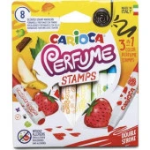Carioca Kokulu Damgalı Jumbo Keçeli Kalemi 8'li - 1