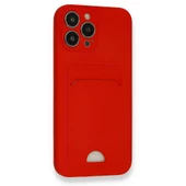 FitCase iPhone 13 Pro Cardy Soft Delikli Kartlık Cepli Silikon Kapak - 3