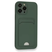 FitCase iPhone 13 Pro Cardy Soft Delikli Kartlık Cepli Silikon Kapak - 4