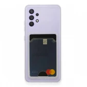 Samsung Galaxy A72 Kılıf Cardy Şeffaf Kartlık Cepli Kapak - 1