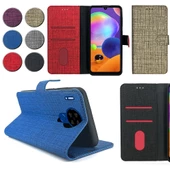 Reeder P13 Blue Max Lite Kılıf FitCase Fabric Kapaklı Cüzdanlı - 1