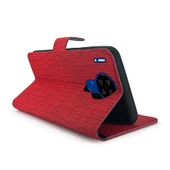 Reeder P13 Blue Max Lite Kılıf FitCase Fabric Kapaklı Cüzdanlı - 10